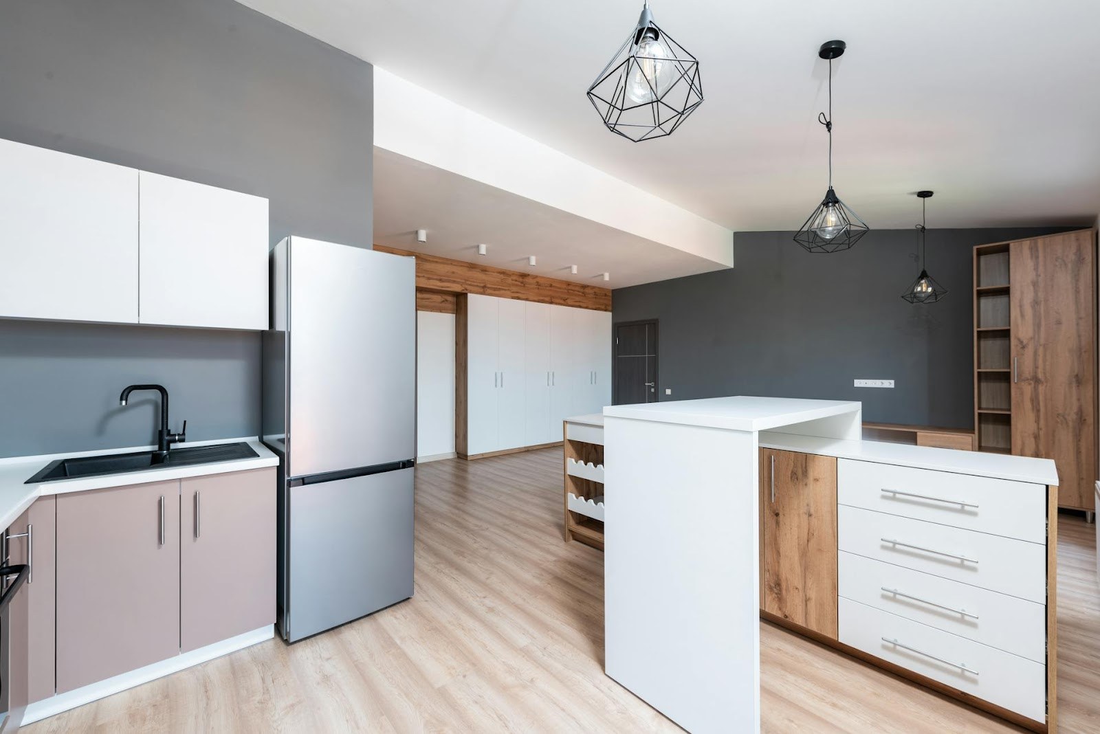 new build - kitchen painting project by Esto Painters